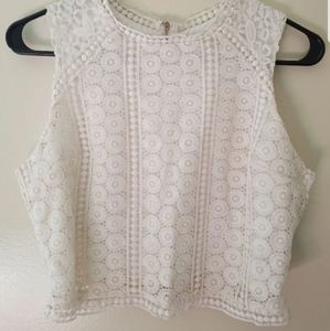 Abercrombie Crochet Crop Top